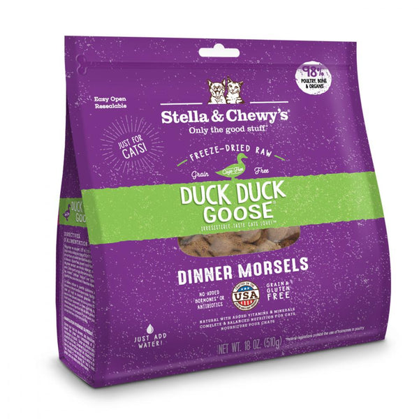 Stella & Chewy's Freeze Dried Duck, Duck, Goose for Cats 
