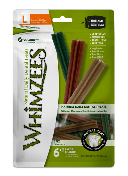 Whimzees Stix Dental Dog Chew, 14.8 oz. Value Pack - X-Small (for dogs 5-15 lbs.)
