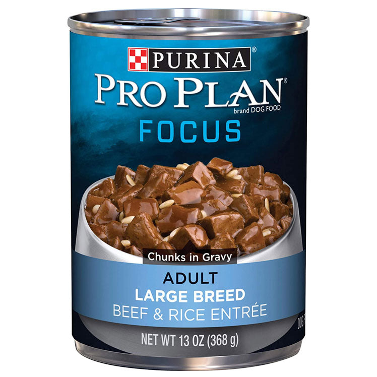 Pro Plan Focus Large Breed Adult Beef & Rice Wet Dog Food