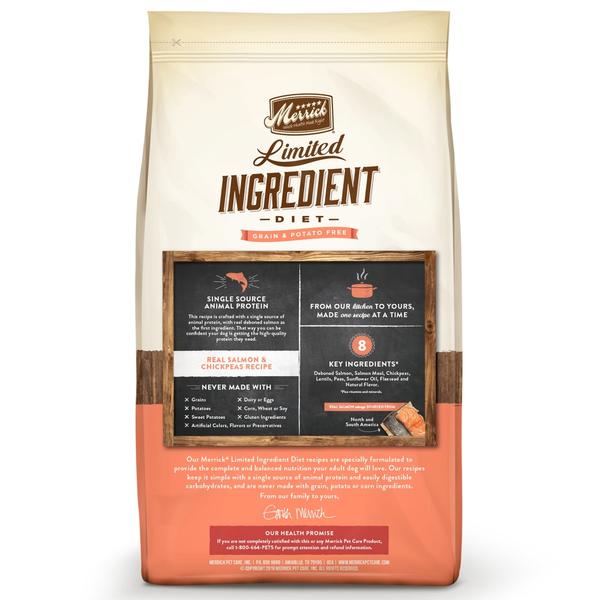 Merrick Limited Ingredient Diet Grain Free Real Salmon & Chickpeas Recipe Dry Dog Food