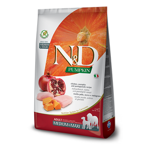 Farmina N&D Pumpkin Grain Free Chicken & Pomegranate Medium & Maxi Adult Dry Dog Food