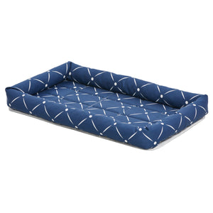 Midwest Quiet Time Couture Blue Ashton Bolster Bed