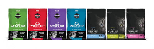 World's Best Zero Mess Cat Litter, product line bags