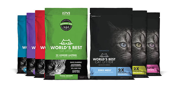 World's Best Zero Mess Cat Litter, product line bags, alternate view