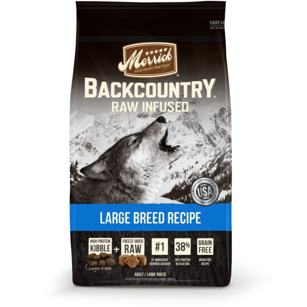 Merrick Backcountry Raw Infused Grain Free Large Breed Recipe Dry Dog Food