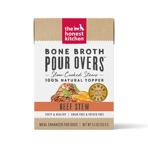 The Honest Kitchen Pour Overs Grain Free Beef Stew Recipe Food Topper for Dogs