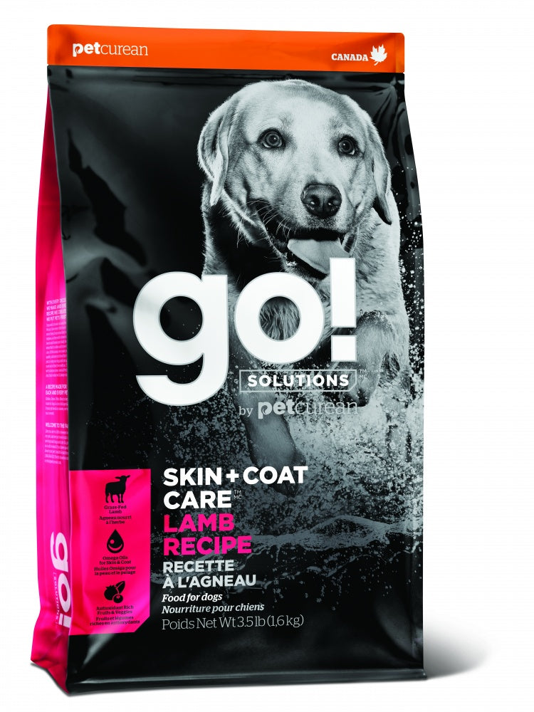 Petcurean Go Solutions Skin Coat Care Lamb Recipe Dry Dog Food