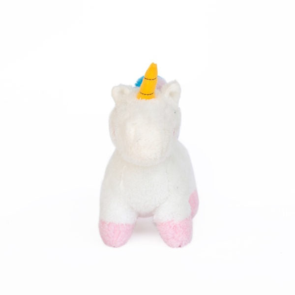 ZippyPaws Storybook Snugglerz Charlotte the Unicorn Plush Dog Toy, toy shown out of the package