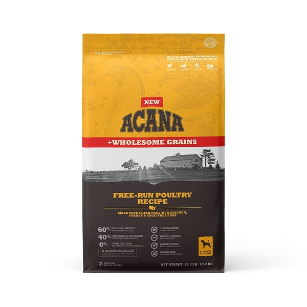 ACANA + Wholesome Grains Free-Run Poultry Recipe Dry Dog Food