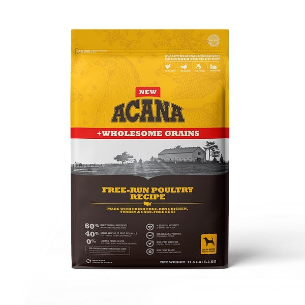 ACANA + Wholesome Grains Free-Run Poultry Recipe Dry Dog Food