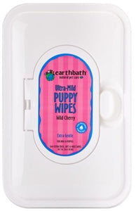 Ultra-Mild Puppy Wipes Wild Cherry