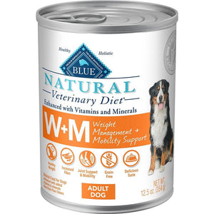 Blue Buffalo BLUE Natural Veterinary Diet W+M Weight Management + Mobility Support Wet Dog Food