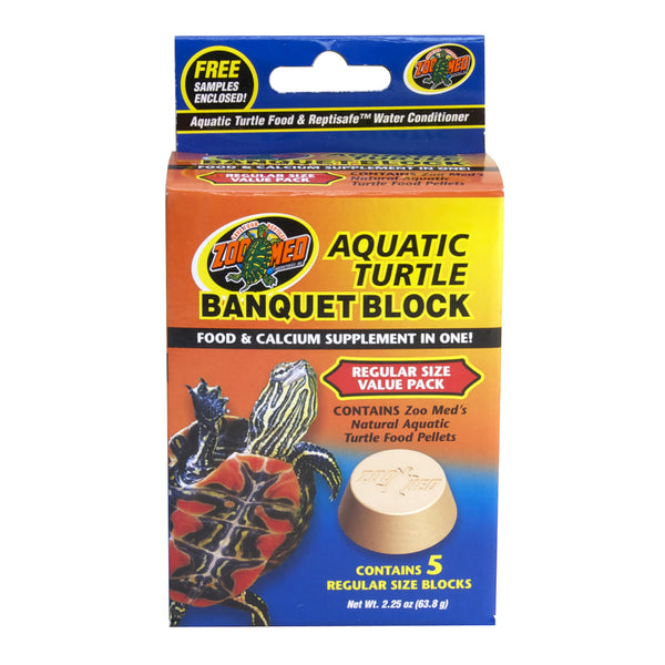 Zoo Med Aquatic Turtle Banquet Block, front of package
