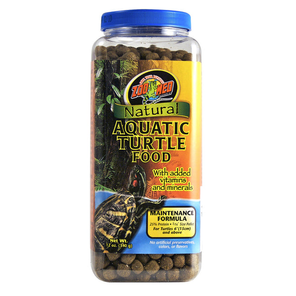 Zoo Med Natural Aquatic Turtle Food, front of container