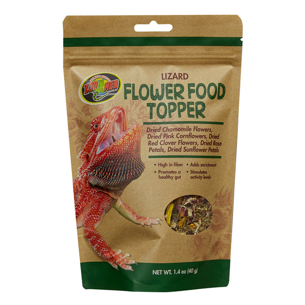 Zoo Med Lizard Flower Food Topper, front of package