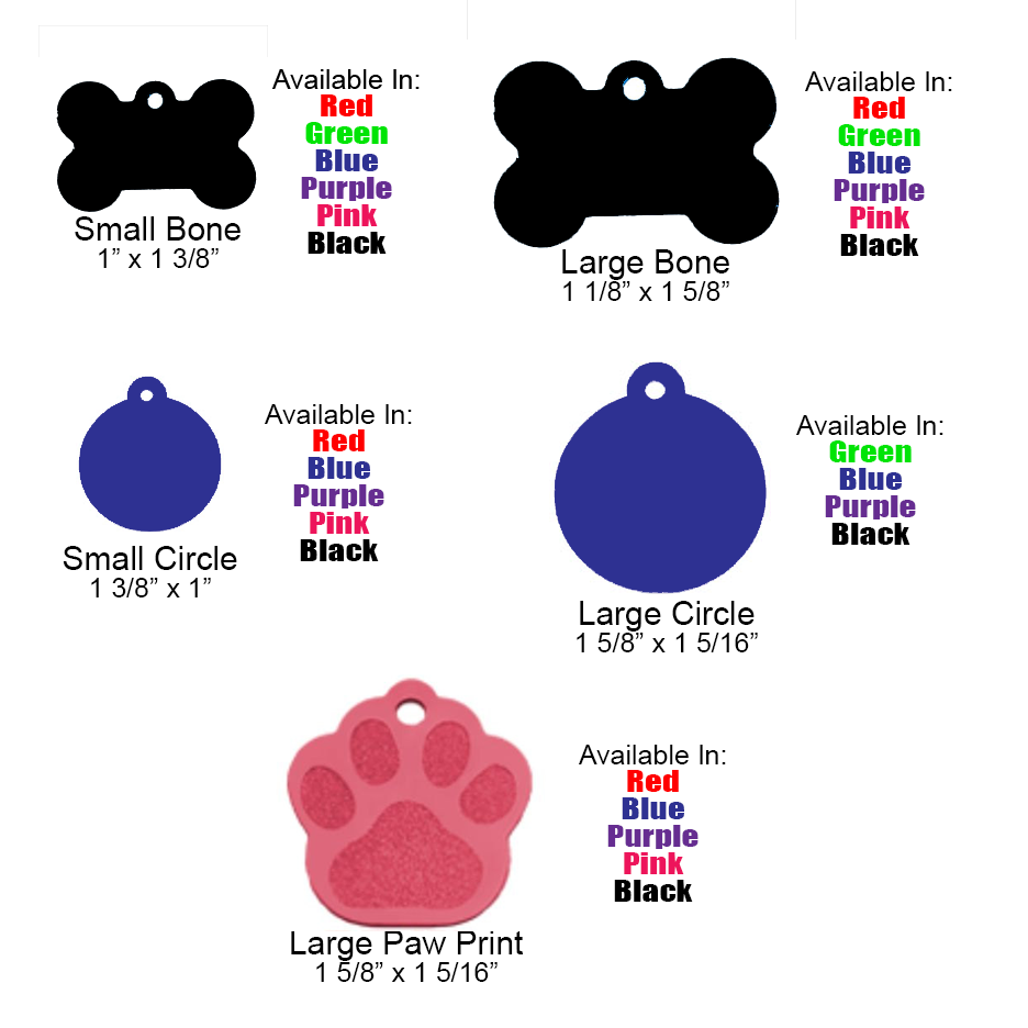 VIP Pet ID Tags - Small and Large