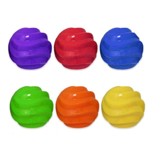 MultiPet 4" TPR Sprial Round Ball - Dog Toys