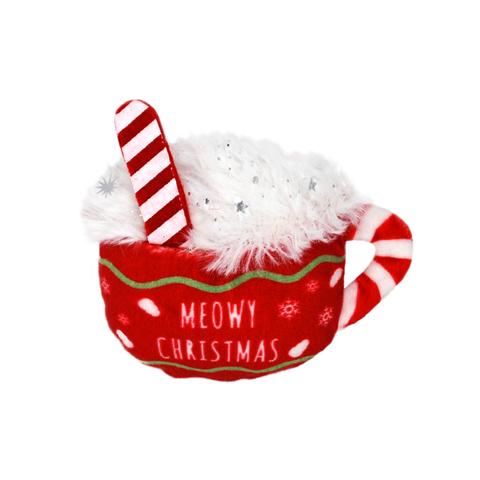 KONG Holiday Christmas Scrattles Cafe Cat Toy