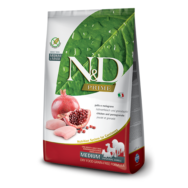 Farmina N&D Prime Chicken & Pomegranate Medium & Maxi Adult Dry Dog Food