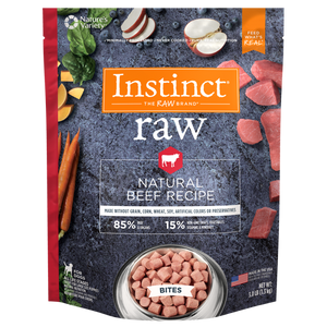 Instinct Raw Bites Real Beef Recipe Frozen Dog Food