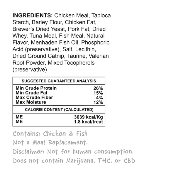 Meowijuana Crunchie Munchie Seafood Medley Cat Treats
