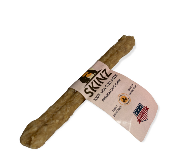 Skinz Au Natural 100% Collagen Munchy Dog Chew