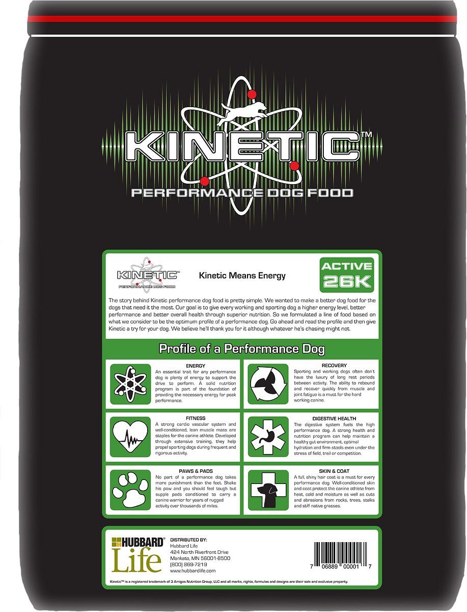 Kinetic performance dog food hot sale