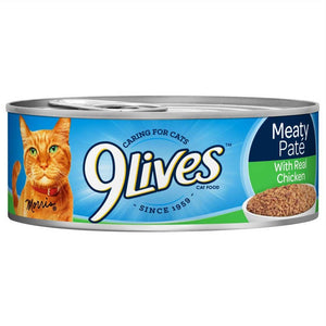 9 Lives Meaty Pate with Chicken Dinner Wet Cat Food