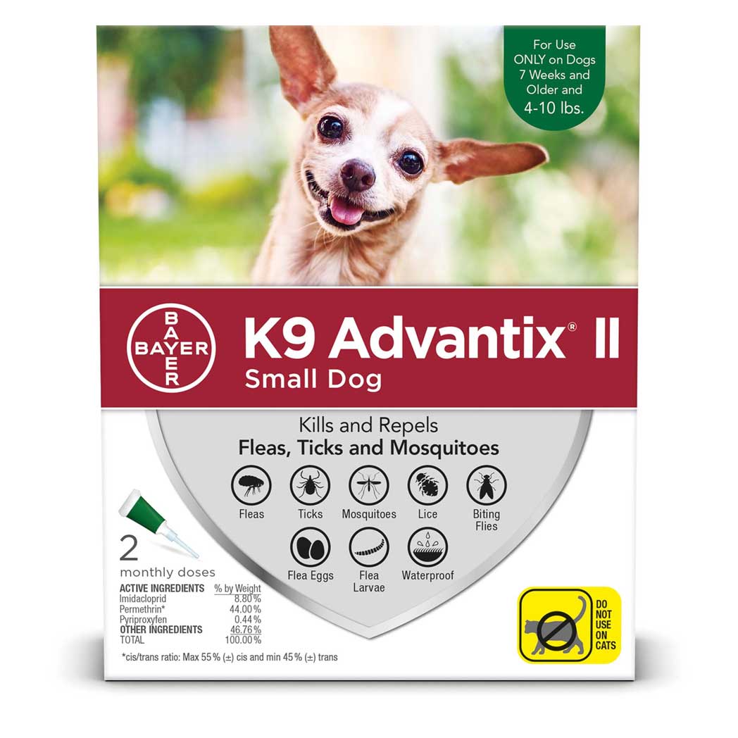 Advantix II for Small Dogs 1-10 lb. 4 pack