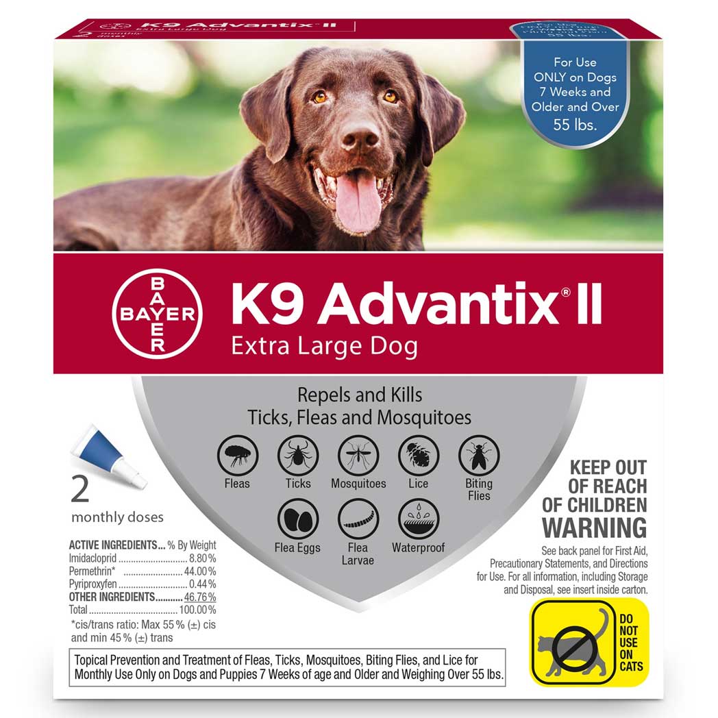 Advantix II for Extra Large Dogs 56+ lb. 4 pack