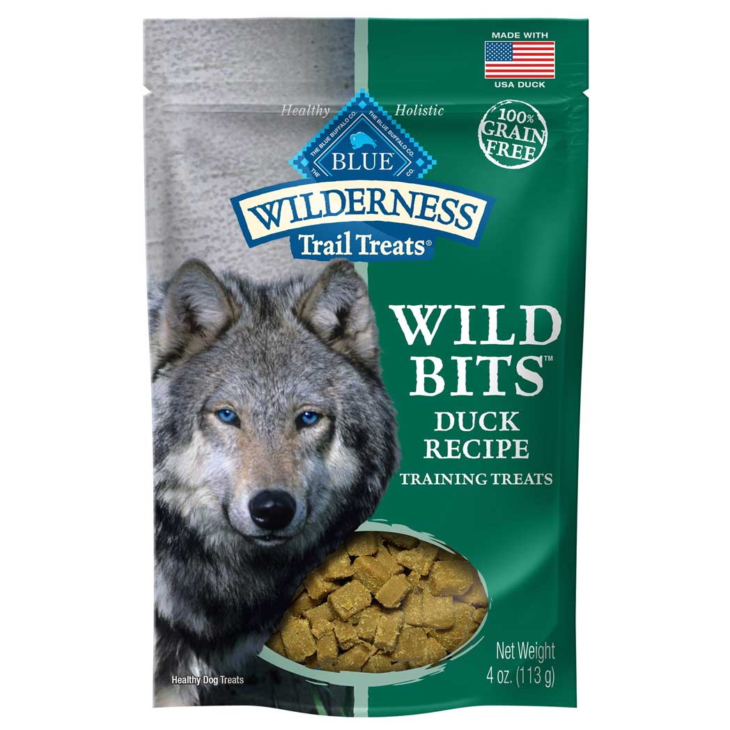 Blue Buffalo Wilderness Grain Free Trail Treats Duck Wild Bits Dog Treats