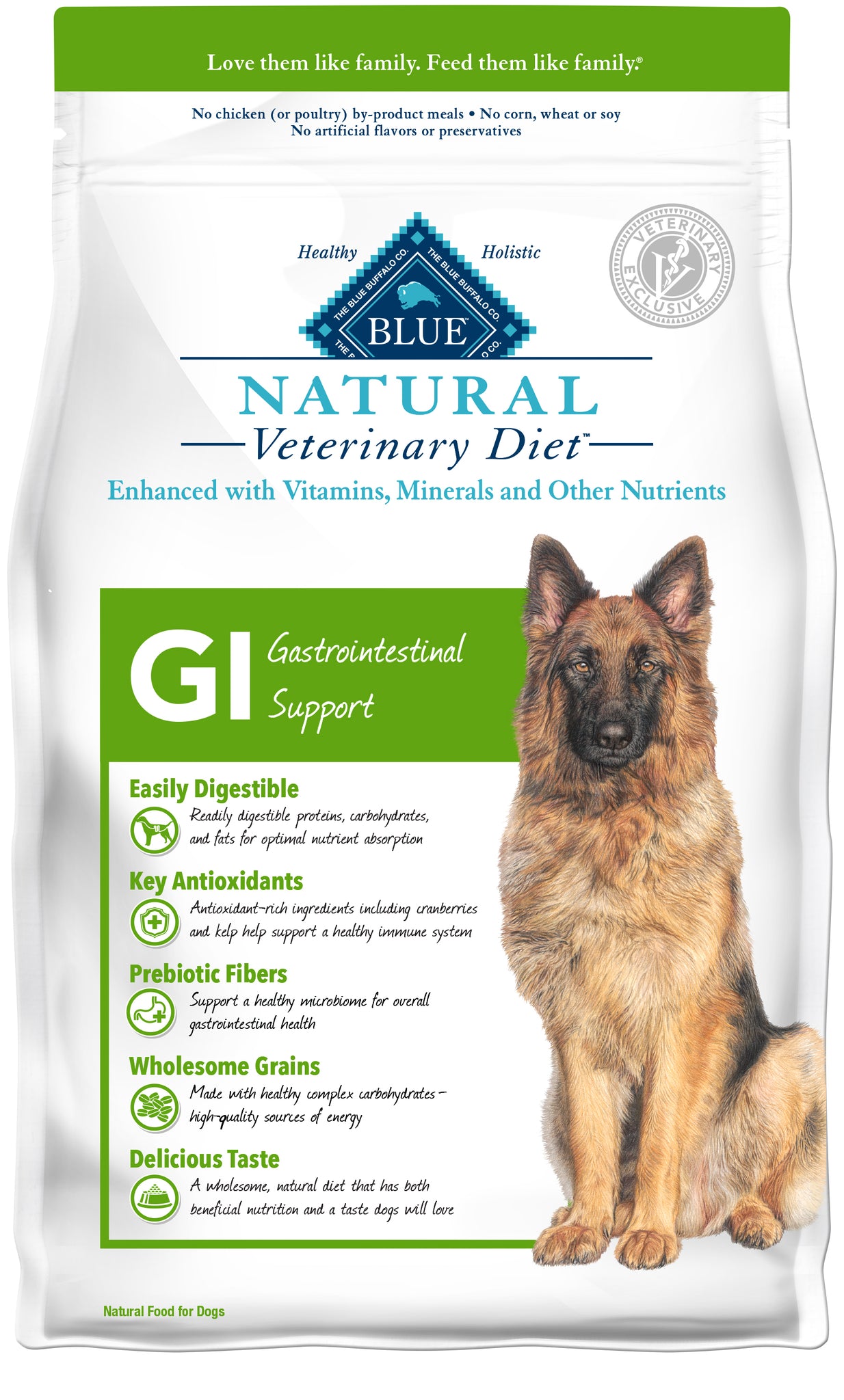 Blue Buffalo BLUE Natural Veterinary Diet GI Gastrointestinal Support Dry Dog Food