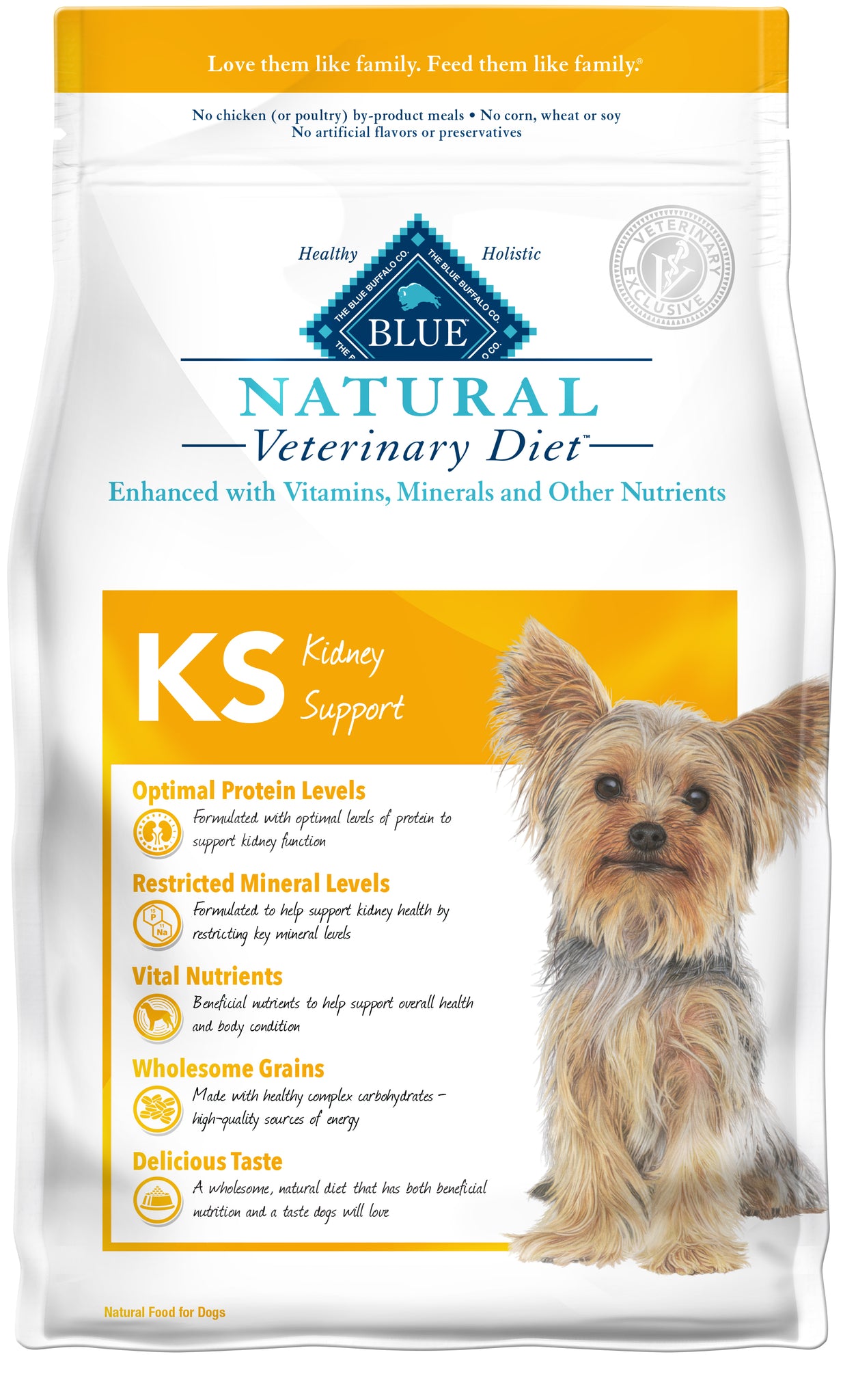 Blue Buffalo BLUE Natural Veterinary Diet KS Kidney Support Dry Dog Food