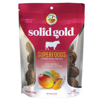Solid Gold Superfoods Chewy Treats Beef, Mango & Turmeric Recipe