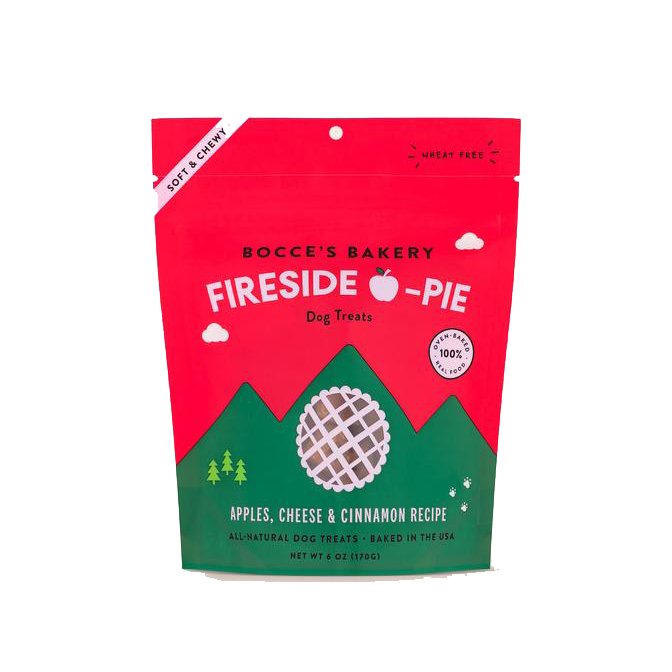 Bocce's Bakery Soft & Chewy Fireside Apple Pie Apples, Cheese & Cinnamon Dog Treats