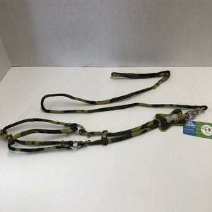 Adjustable Bone Step In Harness Green Camo for Medium Dogs