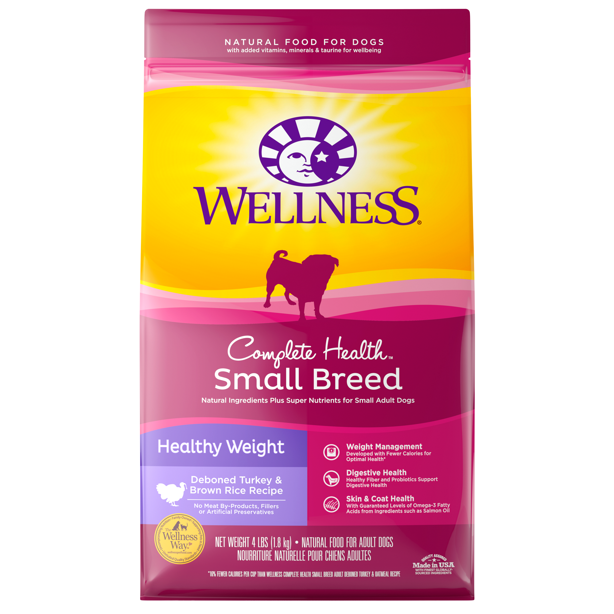 Wellness Small Breed Healthy Weight Turkey & Brown Rice Dry Dog Food