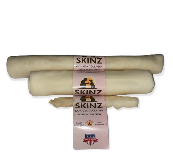 Skinz Au Natural 100% Collagen Roll Dog Chew