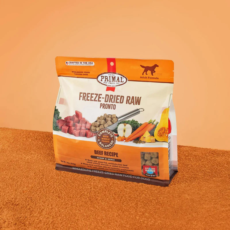 Primal Pronto Beef Freeze Dried Dog Food