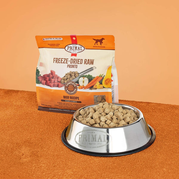 Primal Pronto Beef Freeze Dried Dog Food