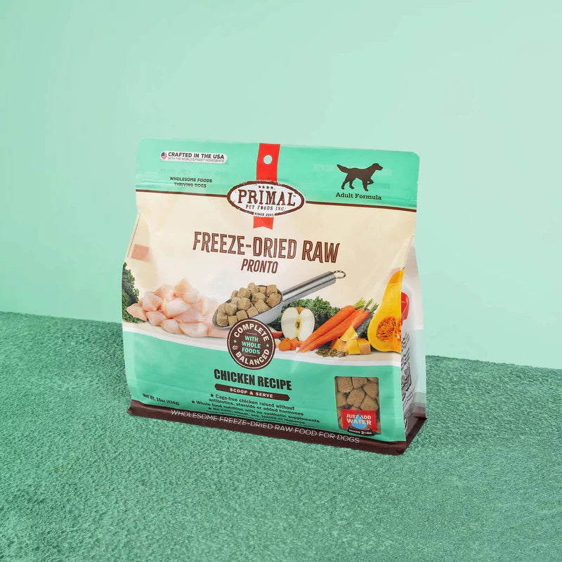 Primal Pronto Chicken Freeze Dried Dog Food
