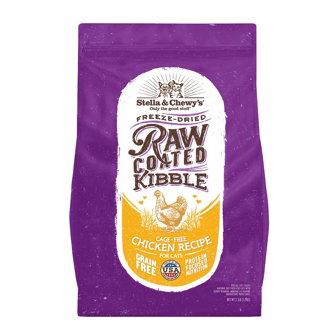 Stella & Chewy's Raw Coated Kibble Cage-Free Chicken Recipe Dry Cat Food