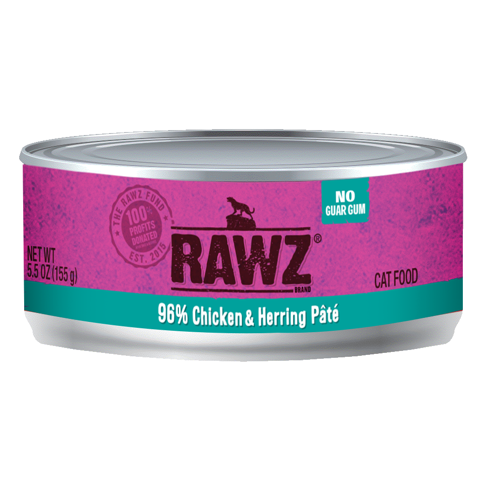 RAWZ 96% Chicken & Herring Pate Wet Cat Food