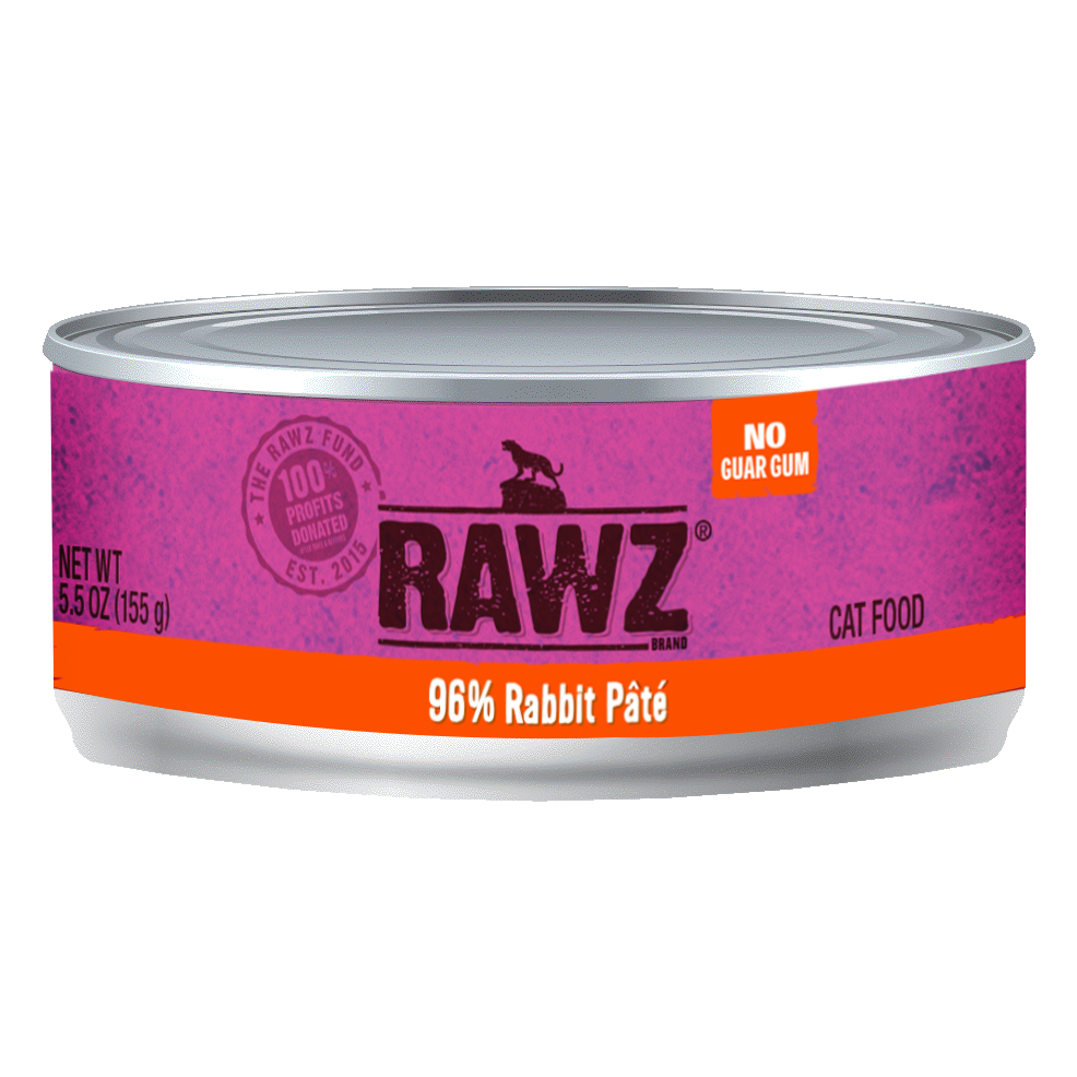 RAWZ 96% Rabbit Pate Wet Cat Food
