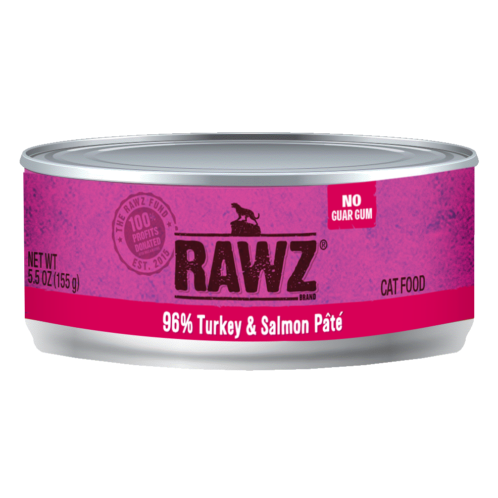 RAWZ 96% Turkey and Salmon Pate Wet Cat Food