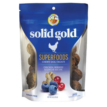 Solid Gold Superfoods Chewy Treats Chicken, Berried & Ginger Recipe