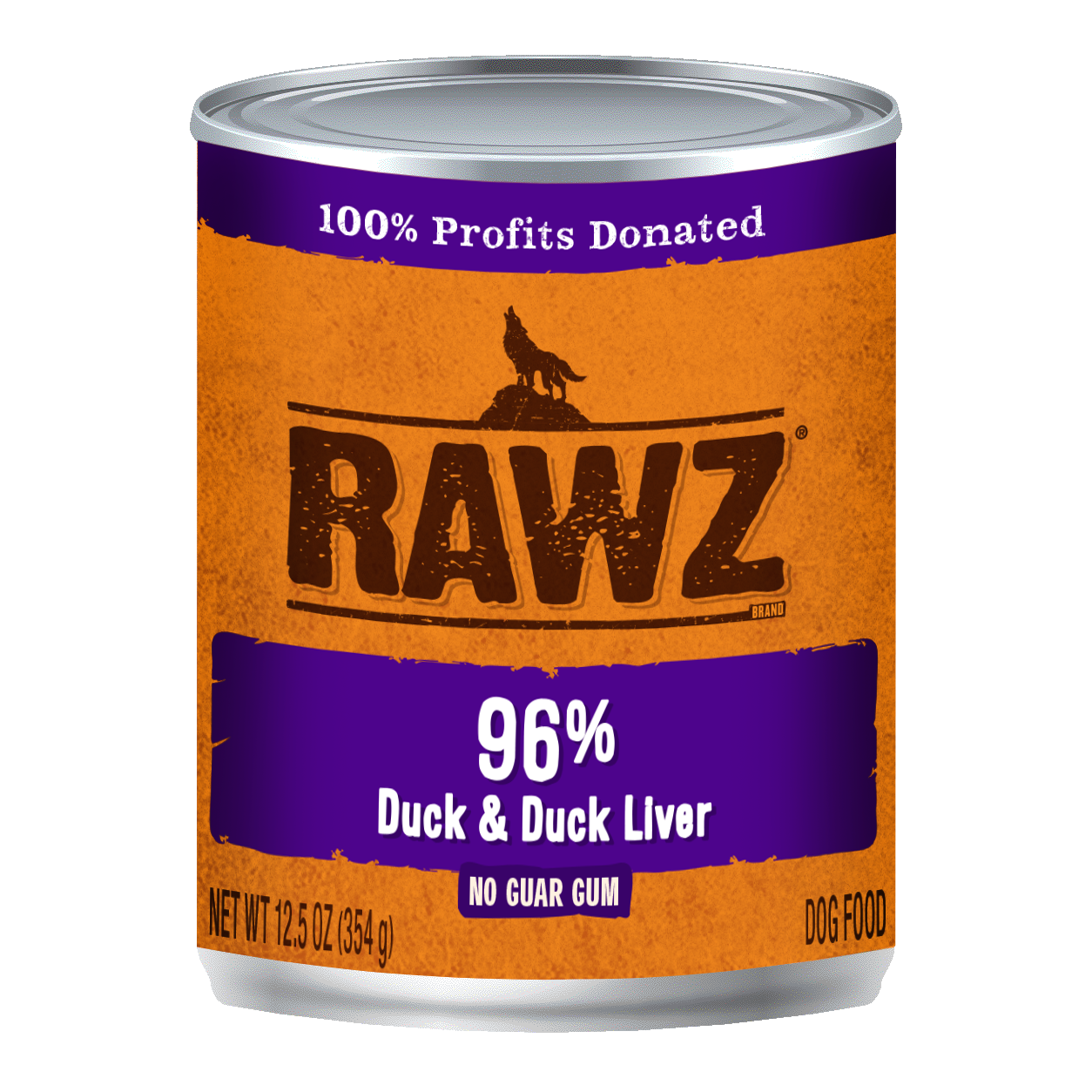 RAWZ 96% Duck and Duck Liver Wet Dog Food