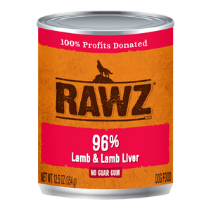 RAWZ 96% Lamb and Lamb Liver Wet Dog Food