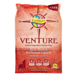 Earthborn Venture Grain Free Pork and Butternut Squash Dry Dog Food