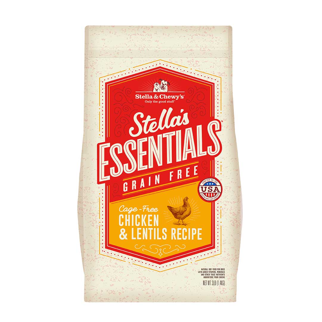 Stella & Chewy's Essentials Grain Free Chicken & Lentils Dry Dog Food